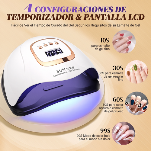 "ProNail Studio – Lámpara UV/LED Profesional de Secado para Uñas"